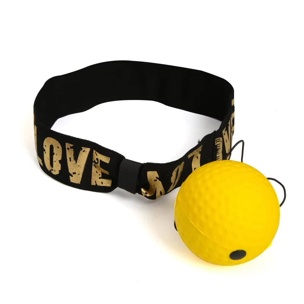 Boxing Speed Ball Head-Mounted PU Punch Ball MMA Sanda Training Hand Eye Reaction Home Sandbag Fitness Boxing Equipment