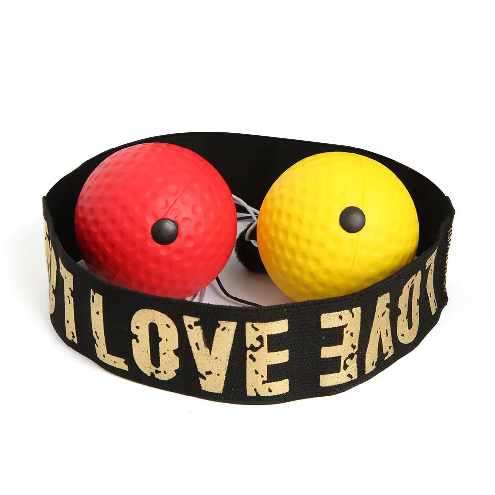 Boxing Speed Ball Head-Mounted PU Punch Ball MMA Sanda Training Hand Eye Reaction Home Sandbag Fitness Boxing Equipment