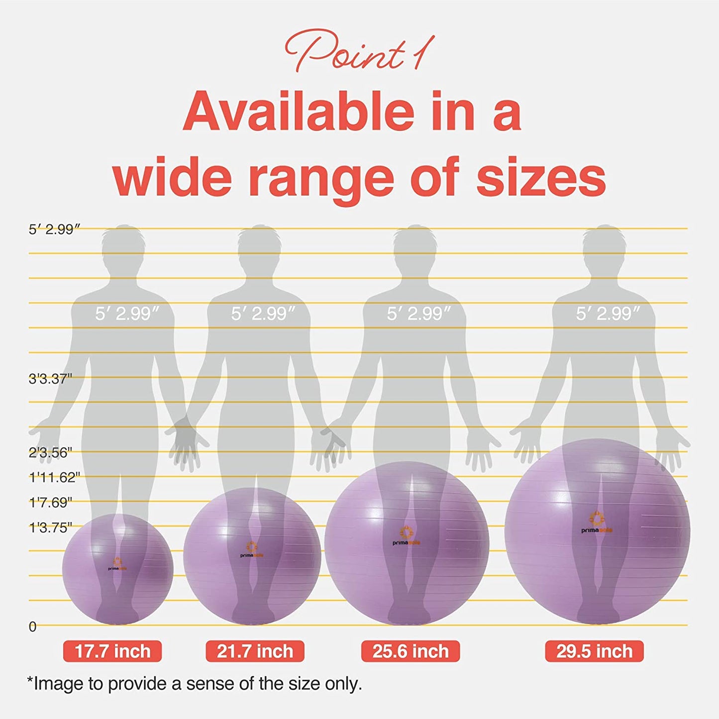 Exercise Ball for Balance Stability Fitness Workout