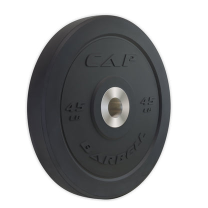 45 Lb Olympic Bumper Plate, Black