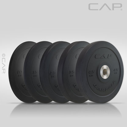 45 Lb Olympic Bumper Plate, Black