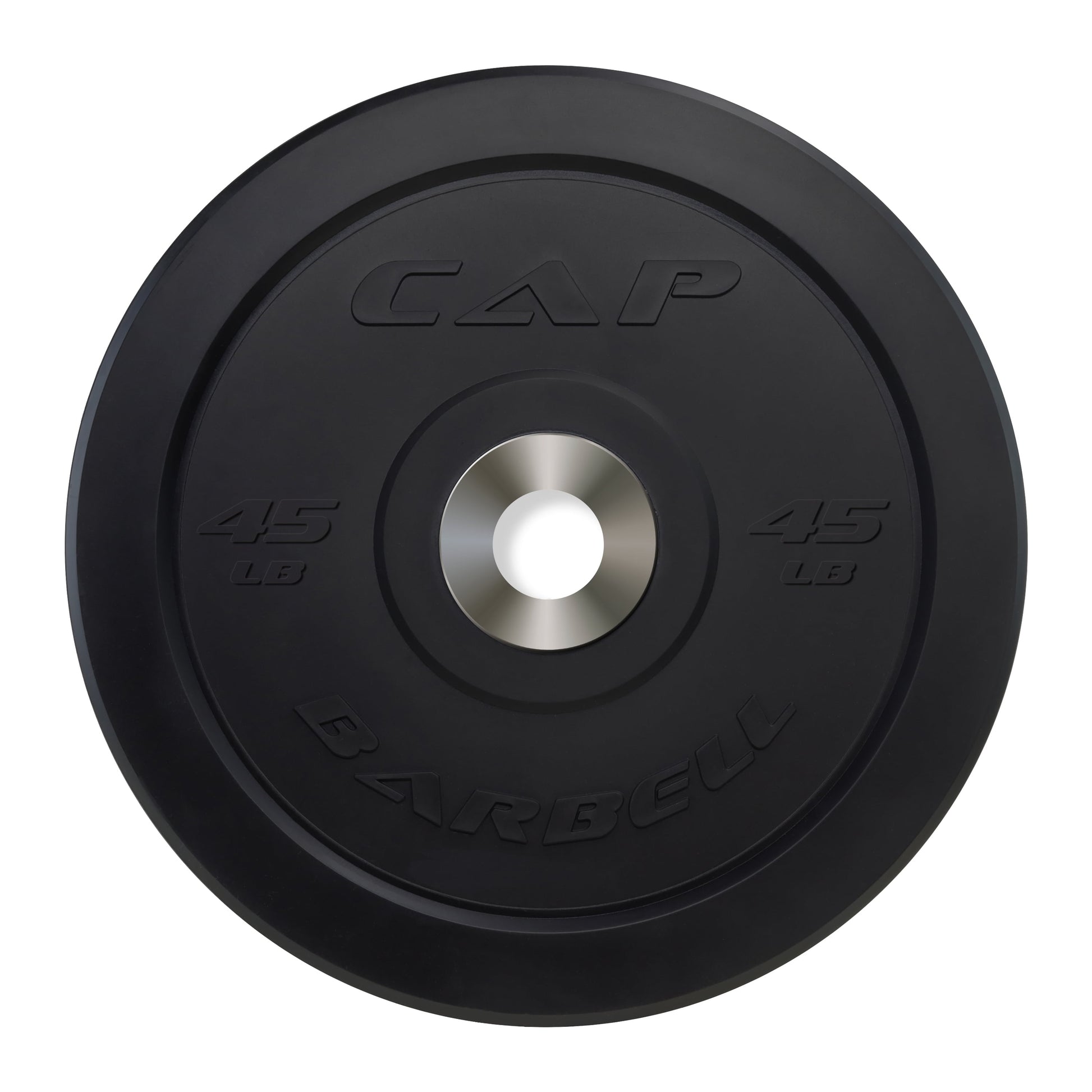 45 Lb Olympic Bumper Plate, Black