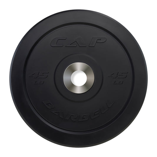 45 Lb Olympic Bumper Plate, Black