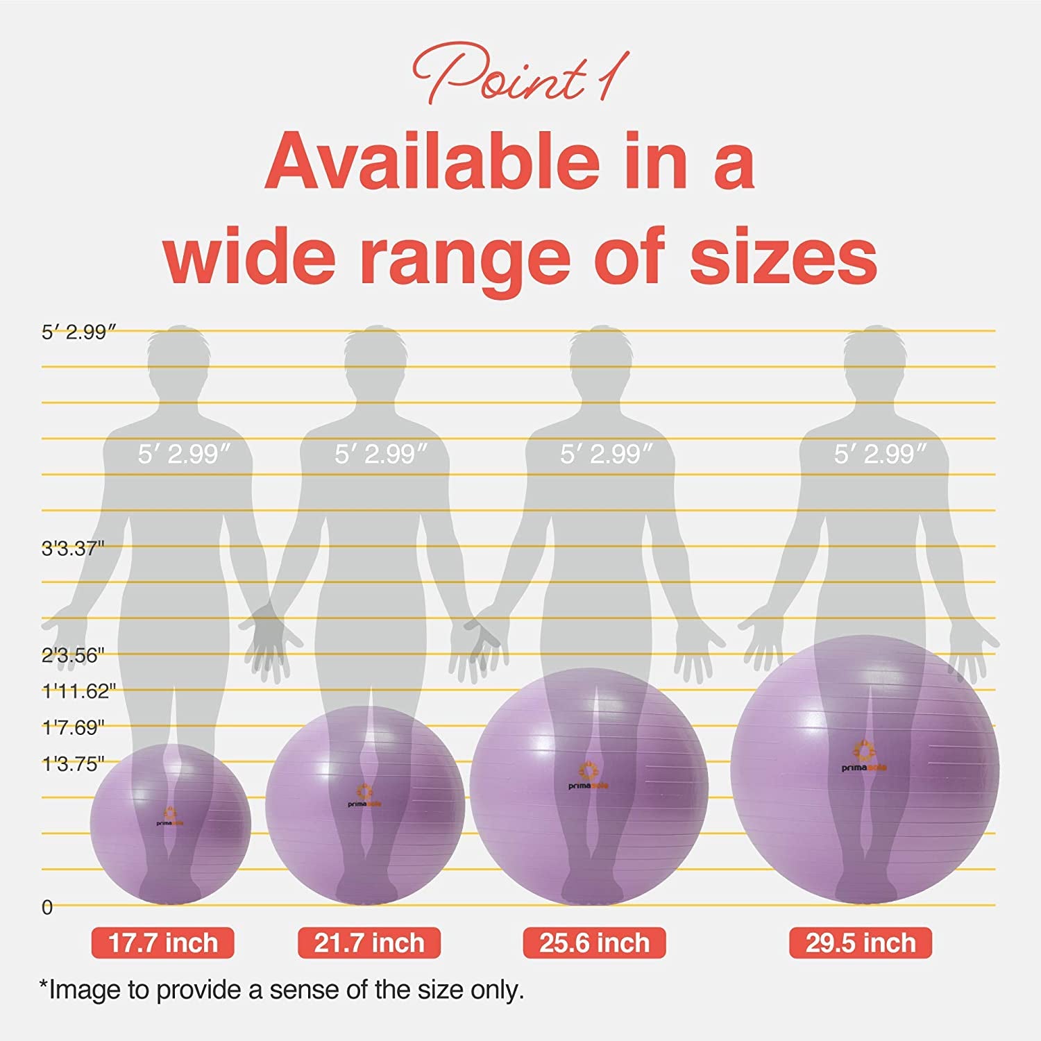Exercise Ball for Balance Stability Fitness Workout 